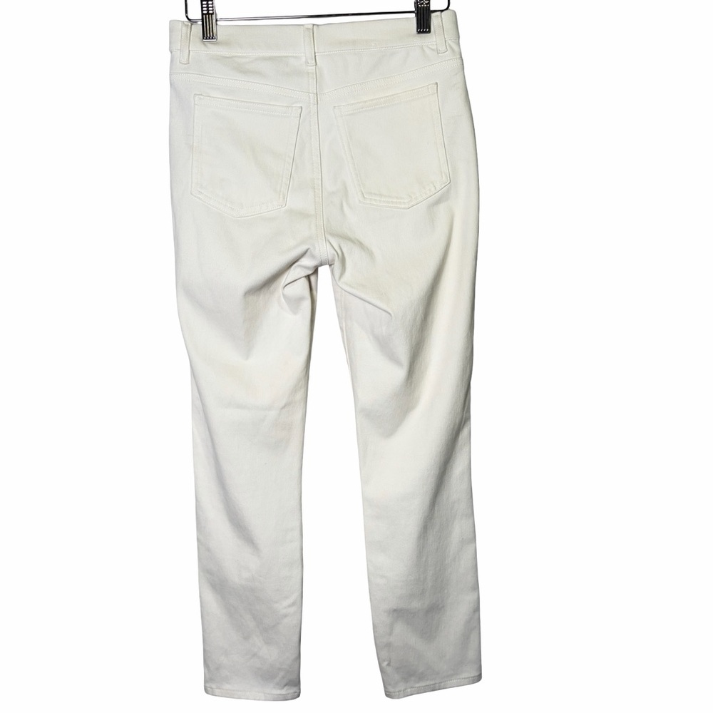 Uniqlo Ultra Stretch High Rise Cropped Denim Leggings in White , Size M 28" - Picture 6 of 12